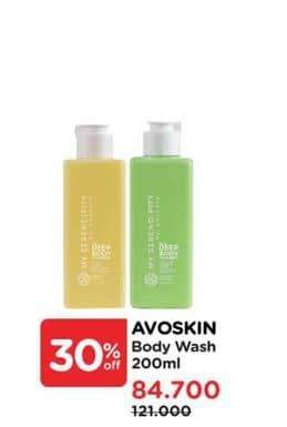 Promo Harga Avoskin Deep Body Cleanser My Serendipity No. 0, No. 1 200 ml - Watsons