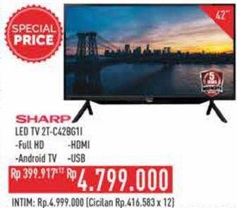 Promo Harga Sharp 2T-C42BG1i | Full HD Android TV 42"  - Hypermart