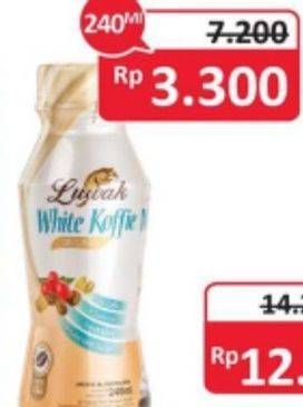 Promo Harga Luwak White Koffie Ready To Drink 240 ml - Alfamidi