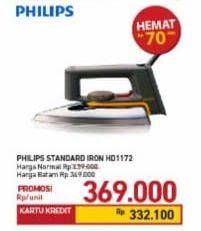 Promo Harga PHILIPS HD 1172 | Dry Iron  - Carrefour