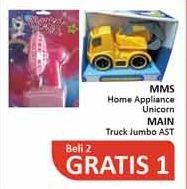 Promo Harga MMS Home Appliance Unicorn/MAIN Truck Jumbo Ast  - Alfamidi