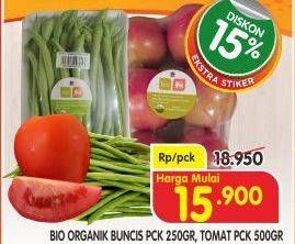 Promo Harga BIO ORGANIK Tomat/Buncis  - Superindo