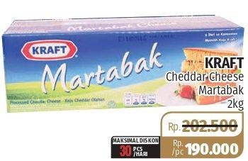 Promo Harga KRAFT Cheese Cheddar Martabak 2 kg - Lotte Grosir