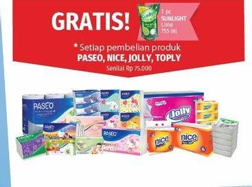 Promo Harga PASEO/NICE/TOPLY/JOLLY Tissue  - Lotte Grosir