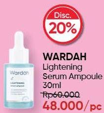 Promo Harga WARDAH Lightening Serum Ampoule 30 ml - Guardian