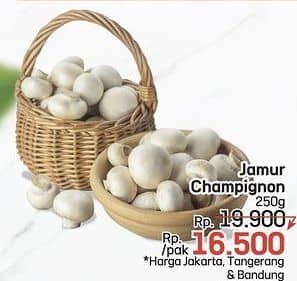 Promo Harga Jamur Champignon (Jamur Kancing) per 250 gr - LotteMart