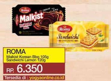 Promo Harga Roma Malkist/Sandwich  - Yogya