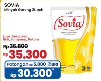 Promo Harga Sovia Minyak Goreng 2000 ml - Indomaret