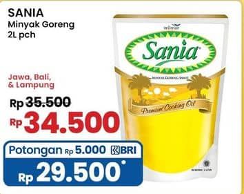 Promo Harga Sania Minyak Goreng 2000 ml - Indomaret