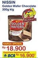 Promo Harga NISSIN Golden Wafers Chocolate 300 gr - Indomaret