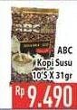 Promo Harga ABC Kopi per 10 sachet 31 gr - Hypermart