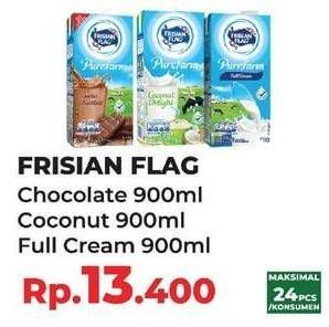 Promo Harga FRISIAN FLAG Susu UHT Purefarm Coconut Delight, Full Cream, Swiss Chocolate 900 ml - Yogya