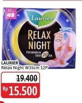 Promo Harga Laurier Relax Night 35cm 12 pcs - Alfamidi