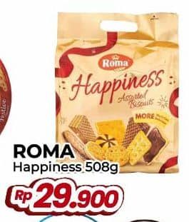 Promo Harga Roma Happiness Assorted Biscuits Festive 508 gr - Yogya