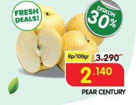 Promo Harga Pear Century per 100 gr - Superindo