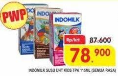 Promo Harga INDOMILK Susu UHT Kids All Variants 115 ml - Superindo