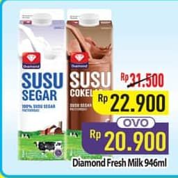 Promo Harga Diamond Fresh Milk 946 ml - Hypermart