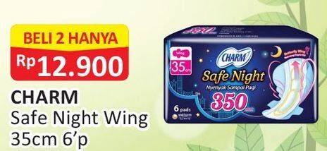 Promo Harga Charm Safe Night Wing 35cm per 2 bag 6 pcs - Alfamart