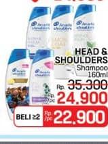 Promo Harga Head & Shoulders Shampoo 160 ml - LotteMart