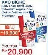 Promo Harga BIORE Guard Body Foam Lively Refresh, Energetic Cool, Active Antibacterial 450 ml - Indomaret