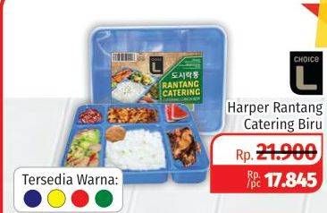 Promo Harga CHOICE L Harper Rantang Catering Biru  - Lotte Grosir