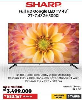 Promo Harga Sharp 2T-C43GH3000i  - COURTS