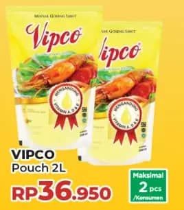 Promo Harga Vipco Minyak Goreng 2000 ml - Yogya