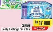 Promo Harga Charm Pantyliner Cooling Fresh 32 pcs - Alfamart