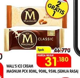 Promo Harga WALLS Ice Cream Magnum 80/90/95 mL  - Superindo