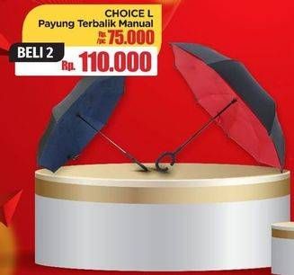 Promo Harga CHOICE L Payung terbalik  - LotteMart