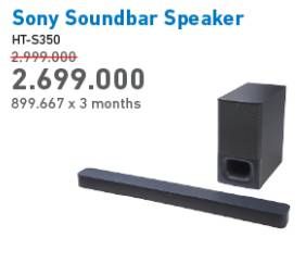 Promo Harga SONY HT-S350 Soundbar Speaker  - Electronic City