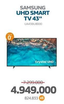 Promo Harga Samsung UA43BU8000 Crystal UHD 4K Smart TV  - Electronic City