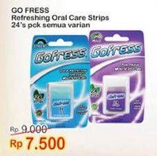 Promo Harga GO FRESS Refreshing Oral Care Strips All Variants 24 pcs - Indomaret