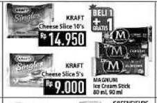 Promo Harga KRAFT Singles Cheese 10 pcs - Hypermart