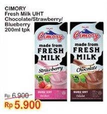 Promo Harga CIMORY Fresh Milk Chocolate, Strawberry, Blueberry 200 ml - Indomaret
