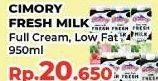 Promo Harga Cimory Fresh Milk Full Cream, Low Fat 950 ml - Yogya