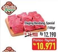 Promo Harga Daging Rendang Sapi Spesial per 100 gr - Hypermart