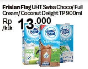 Promo Harga FRISIAN FLAG Susu UHT Purefarm Swiss Coklat, Full Cream, Coconut Deligh 900 ml - Carrefour