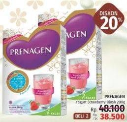 Promo Harga PRENAGEN Yoghurt Strawberry 200 gr - LotteMart
