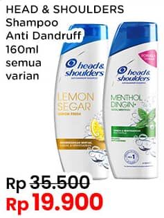 Promo Harga Head & Shoulders Shampoo All Variants 160 ml - Indomaret