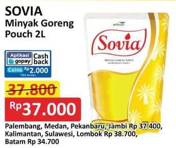 Promo Harga Sovia Minyak Goreng 2000 ml - Alfamart