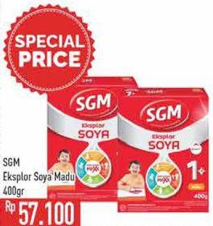 Promo Harga SGM Eksplor Soya 1-5 Susu Pertumbuhan Madu 400 gr - Hypermart