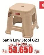 Promo Harga Lion Star Satin Low Stool G-23  - Hari Hari