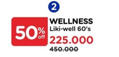 Promo Harga Wellness Liki Well 60 pcs - Watsons