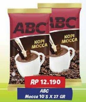 Promo Harga ABC Kopi Mocca per 10 sachet 27 gr - Hypermart