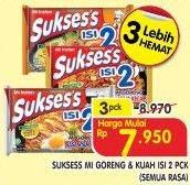 Promo Harga SUKSES'S Mie Kuah Isi 2/Mie Goreng Isi 2  - Superindo
