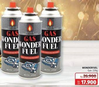 Promo Harga WONDERFUEL Gas Tabung 220 gr - Lotte Grosir