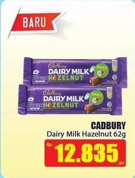 Promo Harga CADBURY Dairy Milk Hazelnut 62 gr - Hari Hari