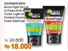 Promo Harga GARNIER MEN Acno Fight Facial Foam/Turbo Light Oil Control 100ml  - Indomaret