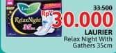 Promo Harga Laurier Relax Night 35cm 18 pcs - Alfamidi